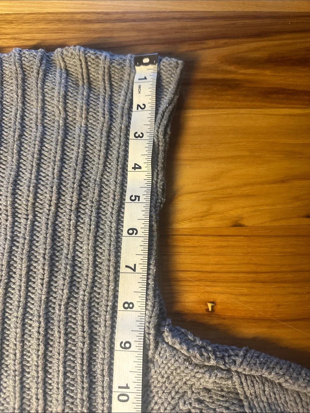 SHEIN Light Gray Cable Knit Turtleneck Sweater